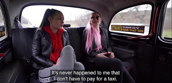  Horny Twins Fuck the Taxi Driver | FakeArea.com